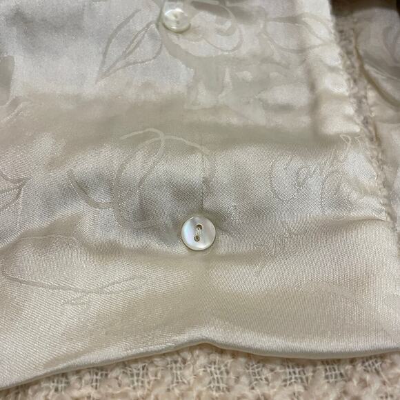 CHANEL 07A Skirt FR 40 | Cream Wool Tweed, Gold Chain Waist, Silk Lined, NWT - Picture 12 of 16